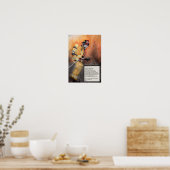 Un pompier Poster de prière Pièce d'art Fireman (Cuisine)
