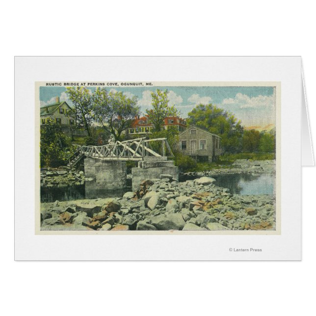 Un pont rustique à la scène de Perkins Cove (Devant horizontal)