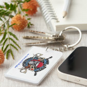 Un porte-clés observé de crics (rectangle) (Devant droit)