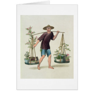 Un portier avec les arbres fruitiers et les