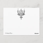 Un portret pour l'Halloween Briefkaart (Achterkant)