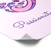 Un poster de monogramme d'art avec le prénom Ava e (Coin)