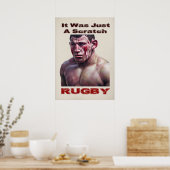Un Poster De Rugby À Grille (Cuisine)