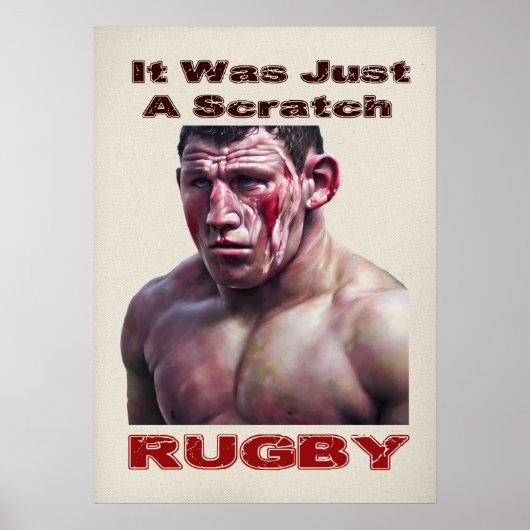 Un Poster De Rugby À Grille (Devant)