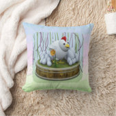 Un poulet avec beaucoup d'œufs coussin jetable (Couverture)