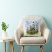 Un poulet avec beaucoup d'œufs coussin jetable (Chaise)