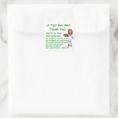 Un pourboire pour moi - sticker pour pot à bout (Sac)