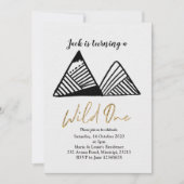 Un premier invitation sauvage d'anniversaire de (Devant)