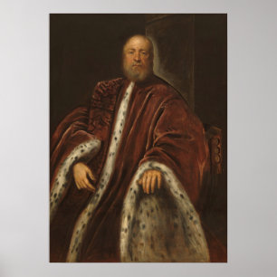 Un procurateur - Jacopo Tintoretto Affiche d'art f