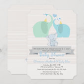 Un produit de notre invitation de baby shower de (Devant / Derrière)