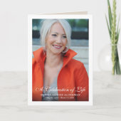 Un programme commémoratif de la fête de la vie (Devant)