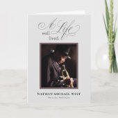 Un programme de célébration de la vie bien vécue (Devant)