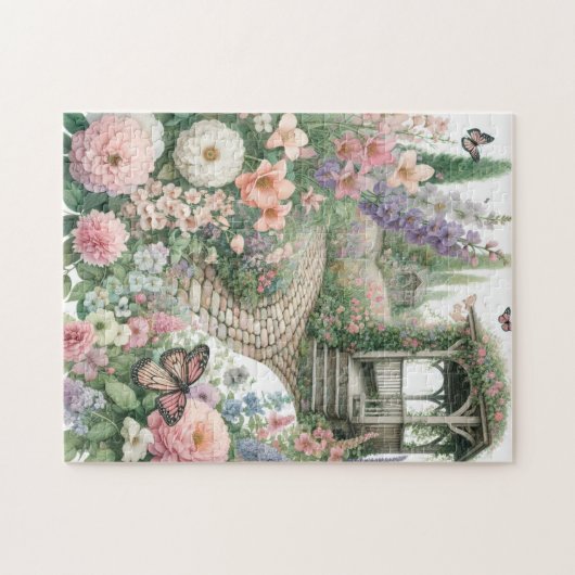 Un puzzle de jardin fantaisiste (Horizontal)