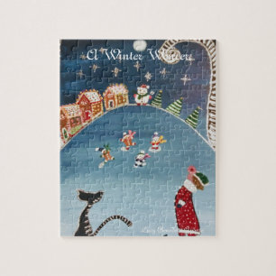 Un puzzle de l'hiver merveilleux