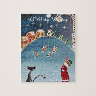 Un puzzle de l'hiver merveilleux