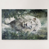 Un puzzle de lion blanc (Horizontal)
