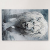 Un puzzle de lion blanc (Horizontal)