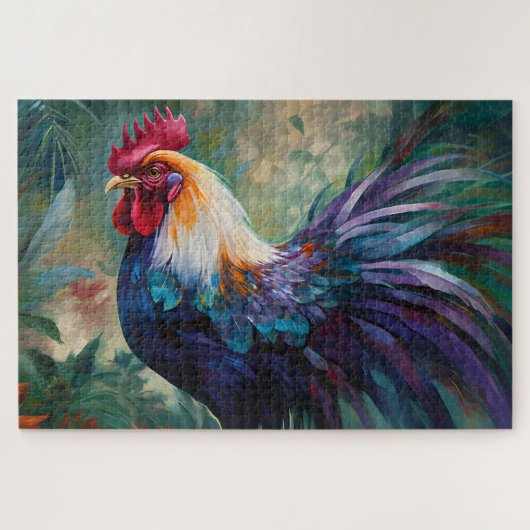 Un Puzzle De Peinture De Coq Enchantant (Horizontal)