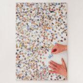 Un puzzle de puzzle non assemblé (Vertical)