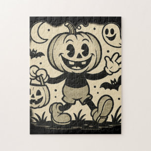 Un puzzle d'Halloween avec une ambiance de bande d