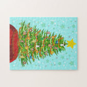 Un puzzle très macabre d'arbre de Noël (Horizontal)