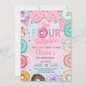 Un-quatre-gettable beigne fille invitation de 4ème (Devant)