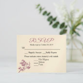 Un régal rose ! Carte postale Réponse RSVP de Bour (Debout devant)