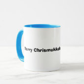 Un renne juif portant Yarmulke Chrismukkah Mug (Devant gauche)