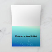 Un requin coloré amusant Bonne carte d'anniversair (Intérieur)