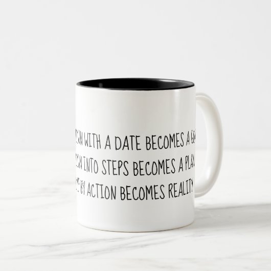 Un RÊVE DEVIENT tasse inspirée de RÉALITÉ (Devant droit)