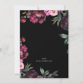 Un riche Faire-part de mariage de bouquet (Dos)