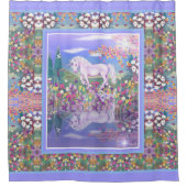 Un rideau de douche violet paradis (Devant)