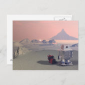 Un robot et sa carte postale Chien 2 (Devant / Derrière)