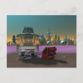 Un robot et sa carte postale de chien (Devant)