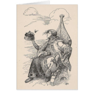 Un roi, toute occasion carte de voeux vierge