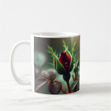 Un Rose pour vous : Elégante Mug Rouge Floral"
