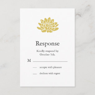 Un RSVP Lotus Flower (jaune)