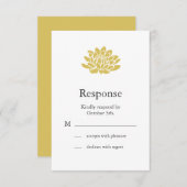 Un RSVP Lotus Flower (jaune) (Devant / Derrière)