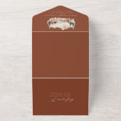 Un Rustic Mountain Mariage tout en une invitation (Dehors)