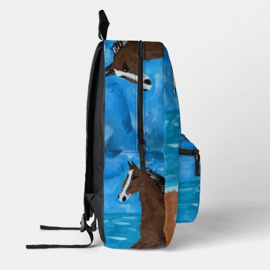 Un sac à dos à cheval (Gauche)