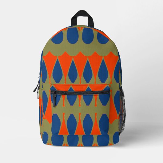 Un sac à dos élégant imprimé multicolore (Recto)