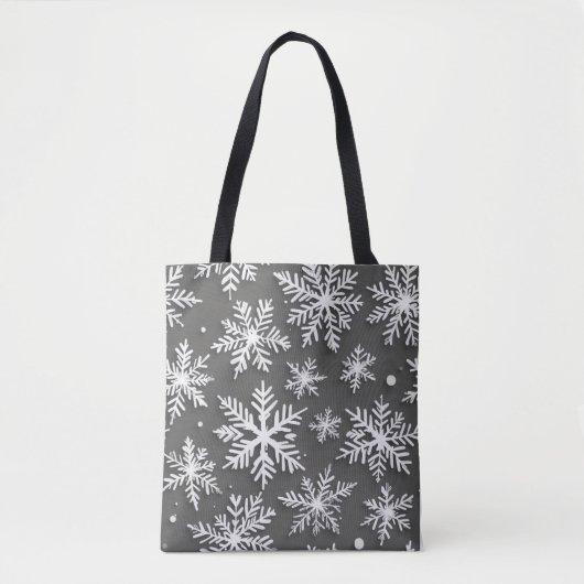 un sac avec un motif de flocon de neige (Devant)