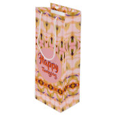 Un Sac Cadeau En Papier À Vin Thanksgiving (Devant Angle)