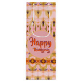 Un Sac Cadeau En Papier À Vin Thanksgiving (Devant)