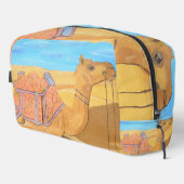 Un sac cosmétique Camel (Coin droit)
