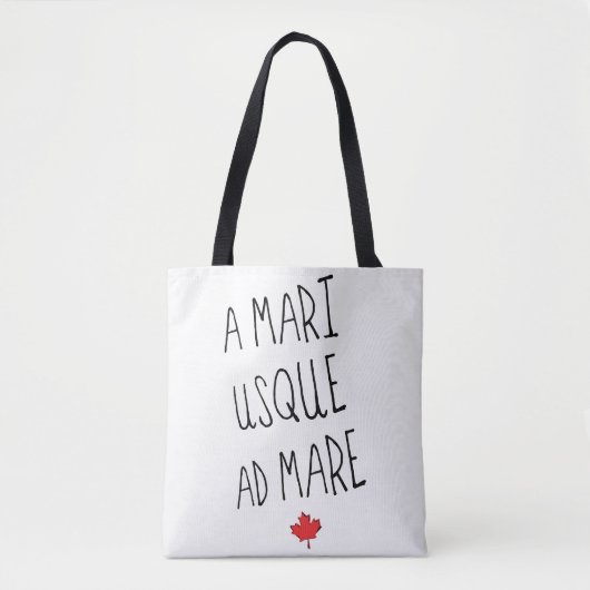 Un sac d'épicerie Mari Usque Ad Mare, Canadien (Devant)