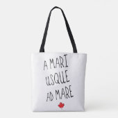 Un sac d'épicerie Mari Usque Ad Mare, Canadien (Dos)