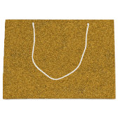 Un sac en papier marron avec des poignées blanches (Devant)