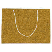 Un sac en papier marron avec des poignées blanches (Dos)