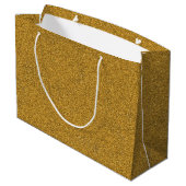 Un sac en papier marron avec des poignées blanches (Dos Angle)